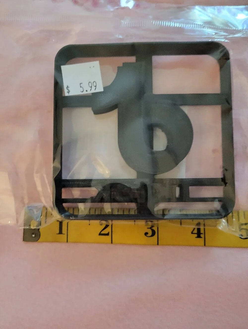 Black Decorative Label Cookie Cutter - Versatile Kitchen Tool